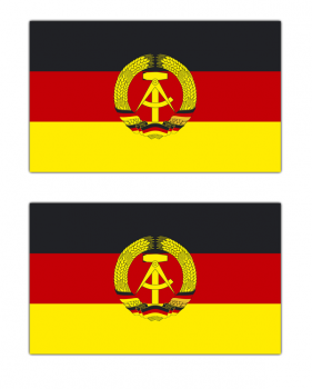 Aufkleber DDR Flagge 2 Stück